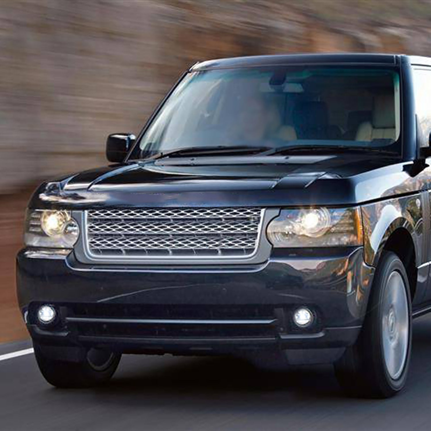 Smoked Lens Switchback LED Front Bumper Fog Light Assembly For Land Rover and Jaguar - NS Auto Lighting