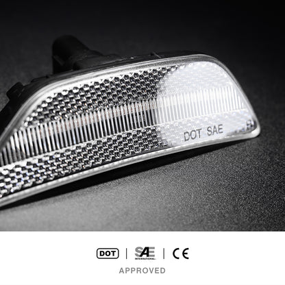 Clear Lens LED Front Bumper Side Marker Lights For 2021+ Kia K5 - NS Auto Lighting