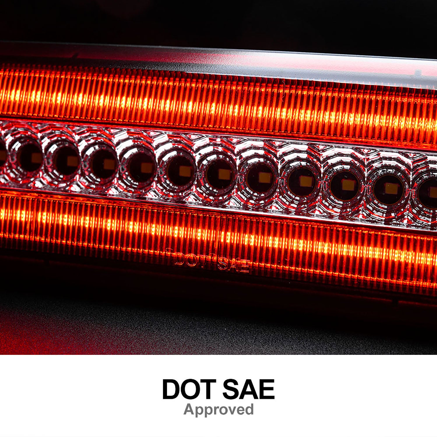 Red Lens F1 Style Strobe LED Third Brake Light For 2016-2020 Toyota Tacoma - NS Auto Lighting