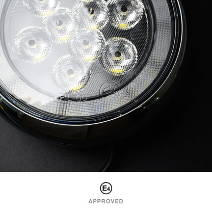 Chromed Finish LED Halo Rally Driving Lights For Mini R60 R61 - NS Auto Lighting