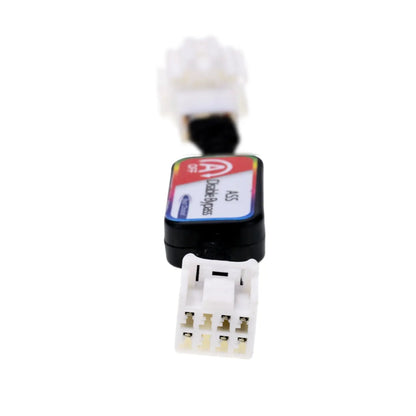 A black cable with connectors labeled "ASS Disable Bypass" and "A OFF" symbol, featuring rainbow border and "Best Choice!" text. There is a white 6-pin female connector on one end.