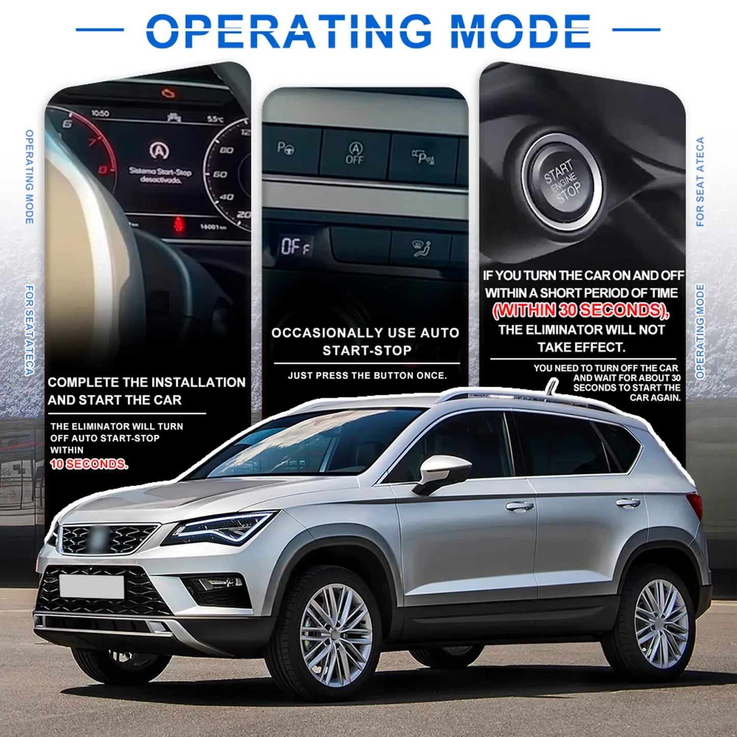 Operating modes of the disabler are explained.