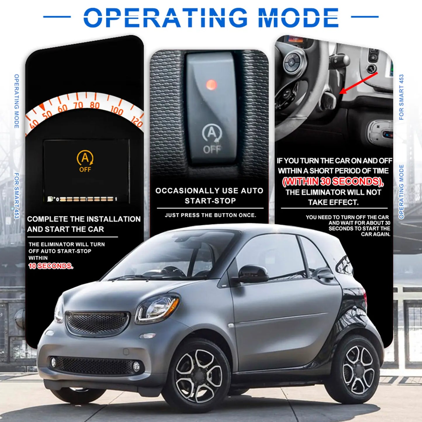 Three operating modes of the disabler are explained.