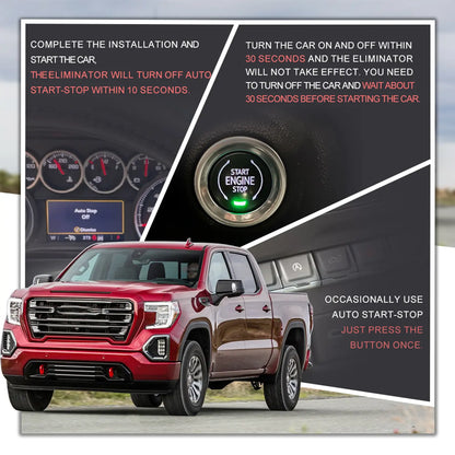 Three modes of the auto stop disabler are explained.