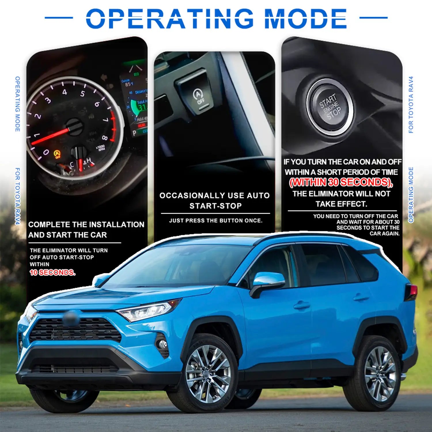 Three operating modes of the disabler are explained.