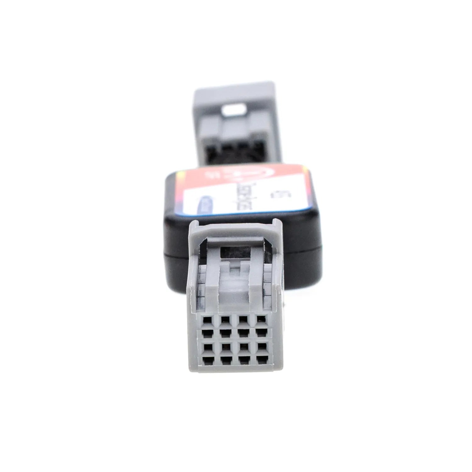 A black ASS Disable Bypass device with "A OFF" and "First Choice" labels, featuring gray connectors on both ends, used for automotive applications. There is a gray 8-pin female connector on one end.