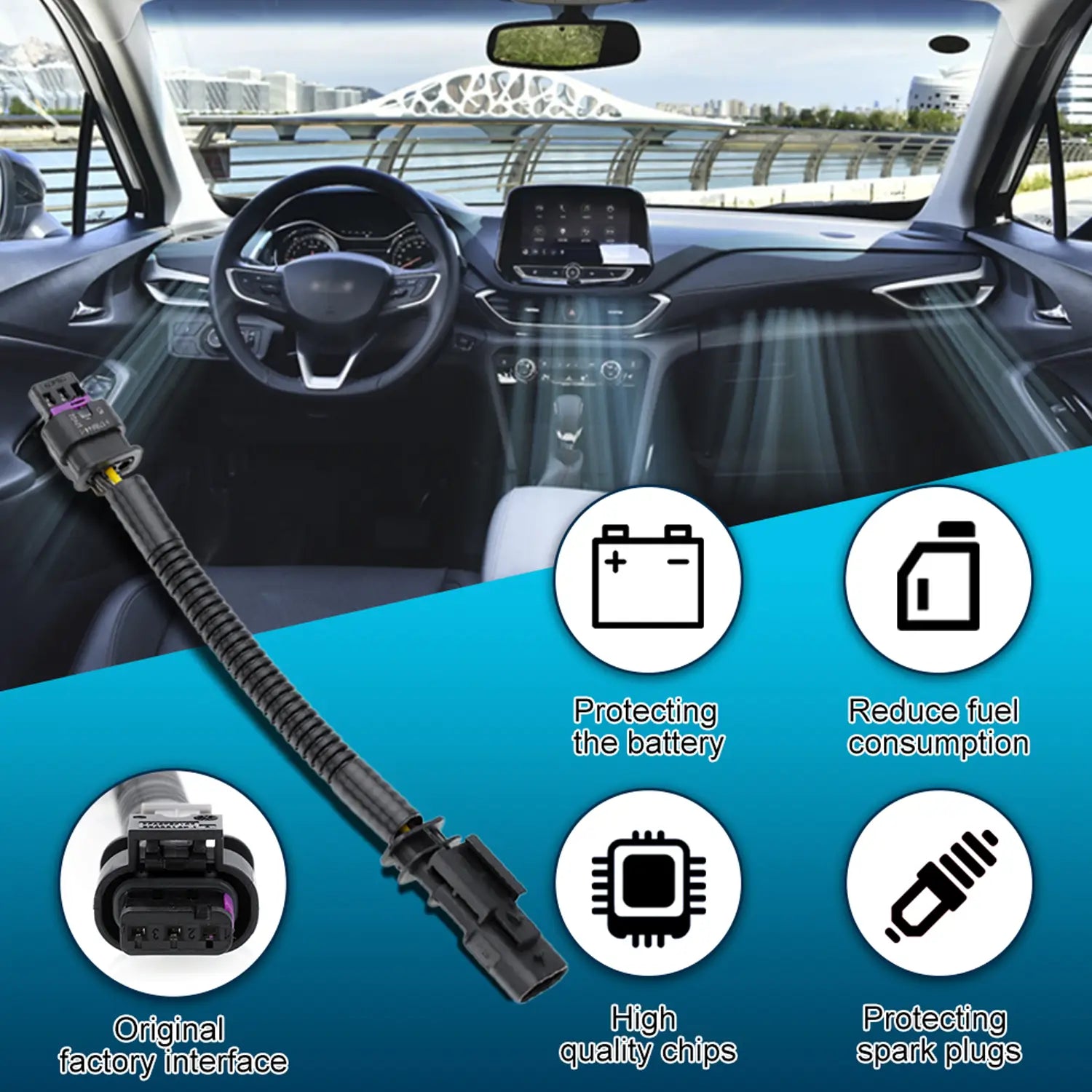 The disabler has original interface, high-quality chips and protective spark plugs. It is able to protect the battery and reduce fuel consumption.