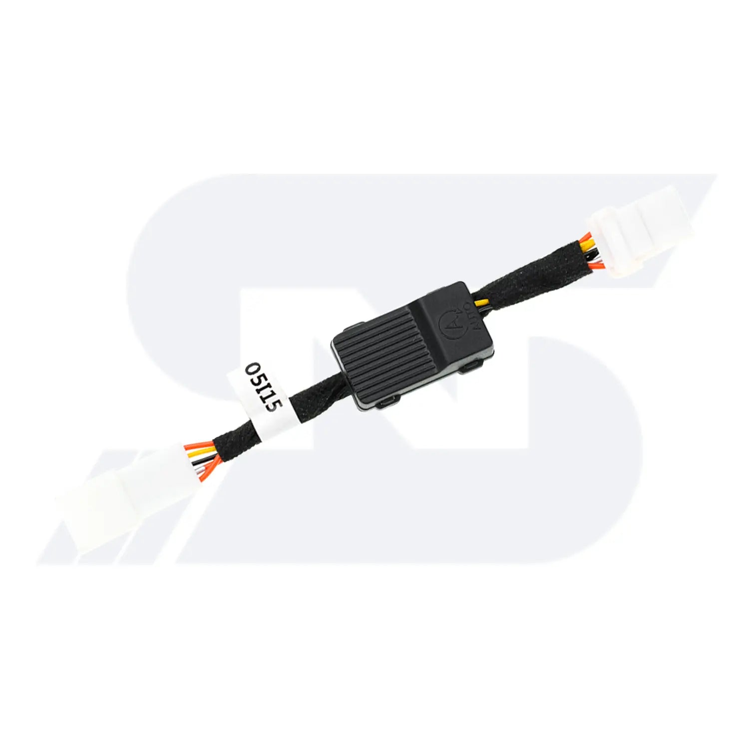 Auto Stop-Start Wiring Harness with Connectors and Braided Protection for Vehicle Electrical Systems.