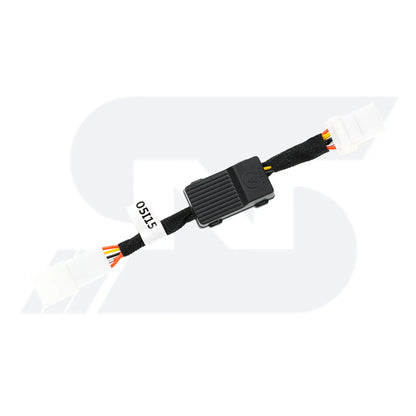 Auto Stop-Start Wiring Harness with Connectors and Braided Protection for Vehicle Electrical Systems.