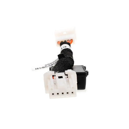 Auto Stop-Start Wiring Harness with Connectors and Braided Protection for Vehicle Electrical Systems. One end of this disabler is a 5-pin female connector.