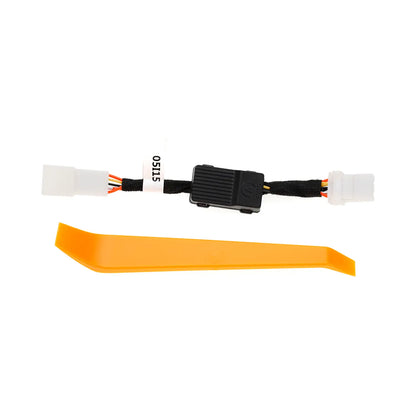 Auto Stop-Start Wiring Harness with Connectors and Braided Protection for Vehicle Electrical Systems. A plastic removal tool is included in the package.