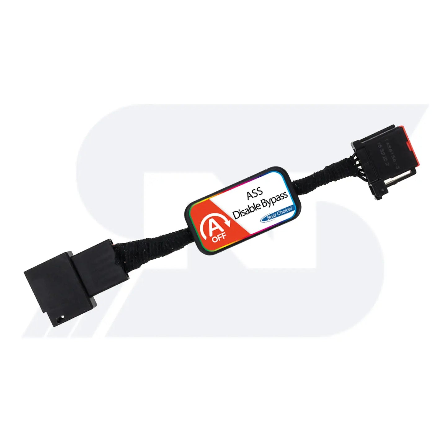 Black OBD2 cable with a switch labeled "ASS Disable Bypass" for car diagnostics.