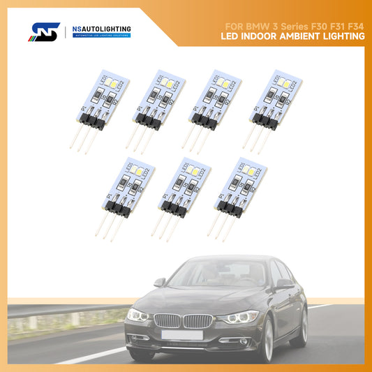 Module d'éclairage ambiant intérieur à LED, 7 pièces, circuit imprimé de remplacement pour BMW Série 3 F30 F31 F34 pré-LCI