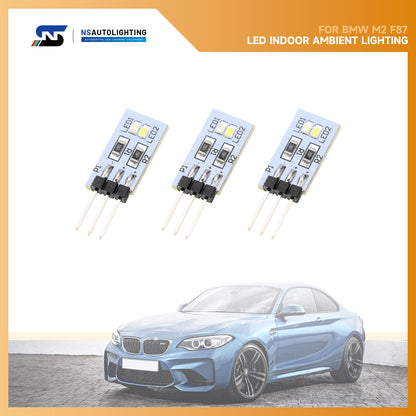 3PCS LED Interior Ambient Light Module Replacement Circuit Board For BMW M2 F87 Pre-LCI
