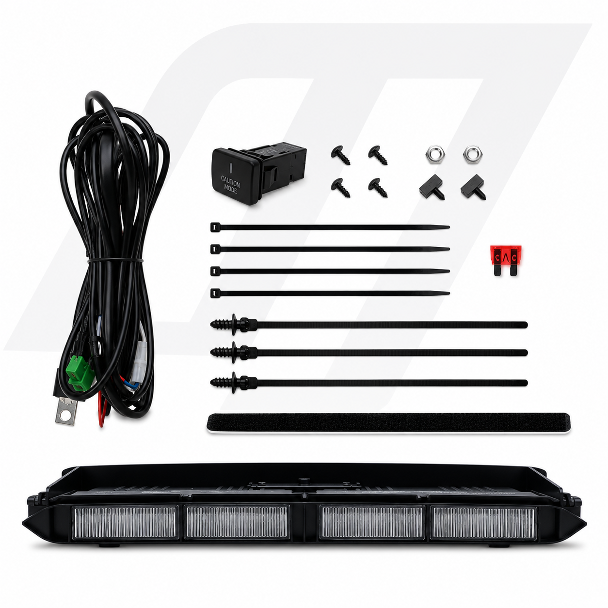 Klare Linse LED Halo Nebelscheinwerfer Montage für 2005-2009 Ford Mustang GT