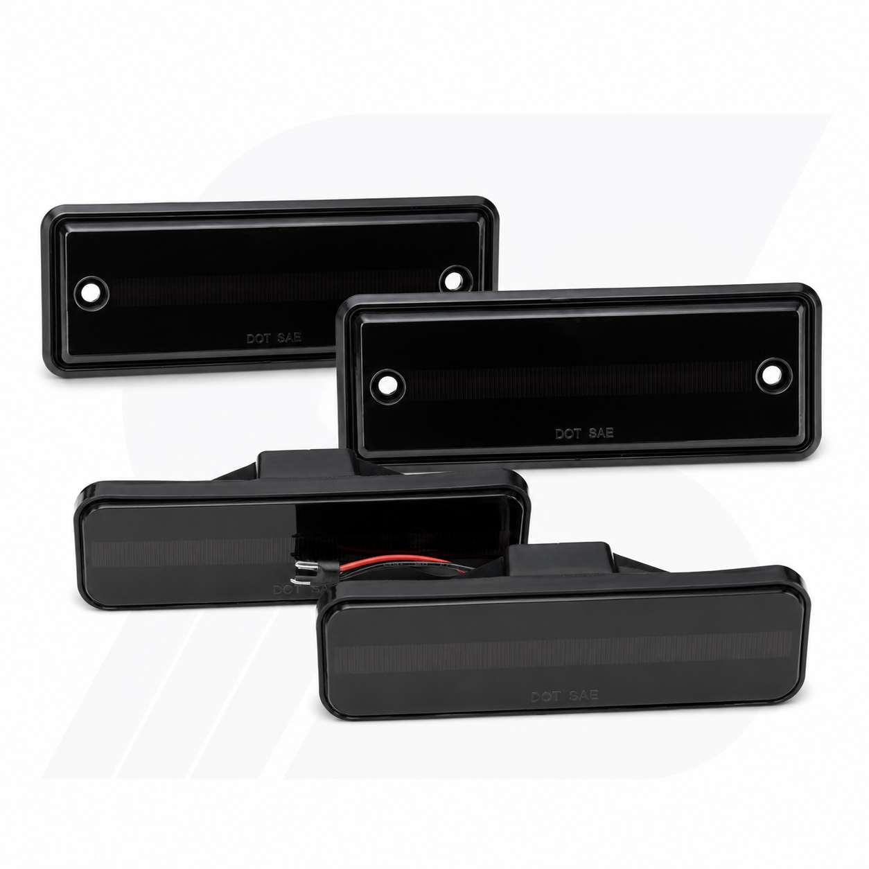 Klare Linse LED Rückseitenmarkierungsleuchten für 1988-1996 Chevrolet Corvette C4