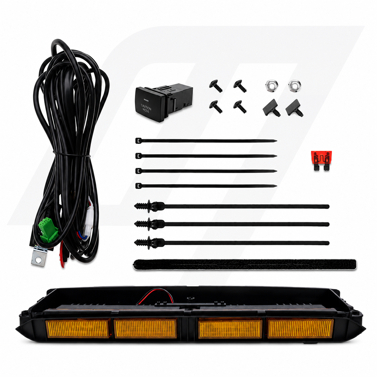 Ensemble de feux antibrouillard à LED à lentille transparente pour Ford Mustang GT 2005-2009