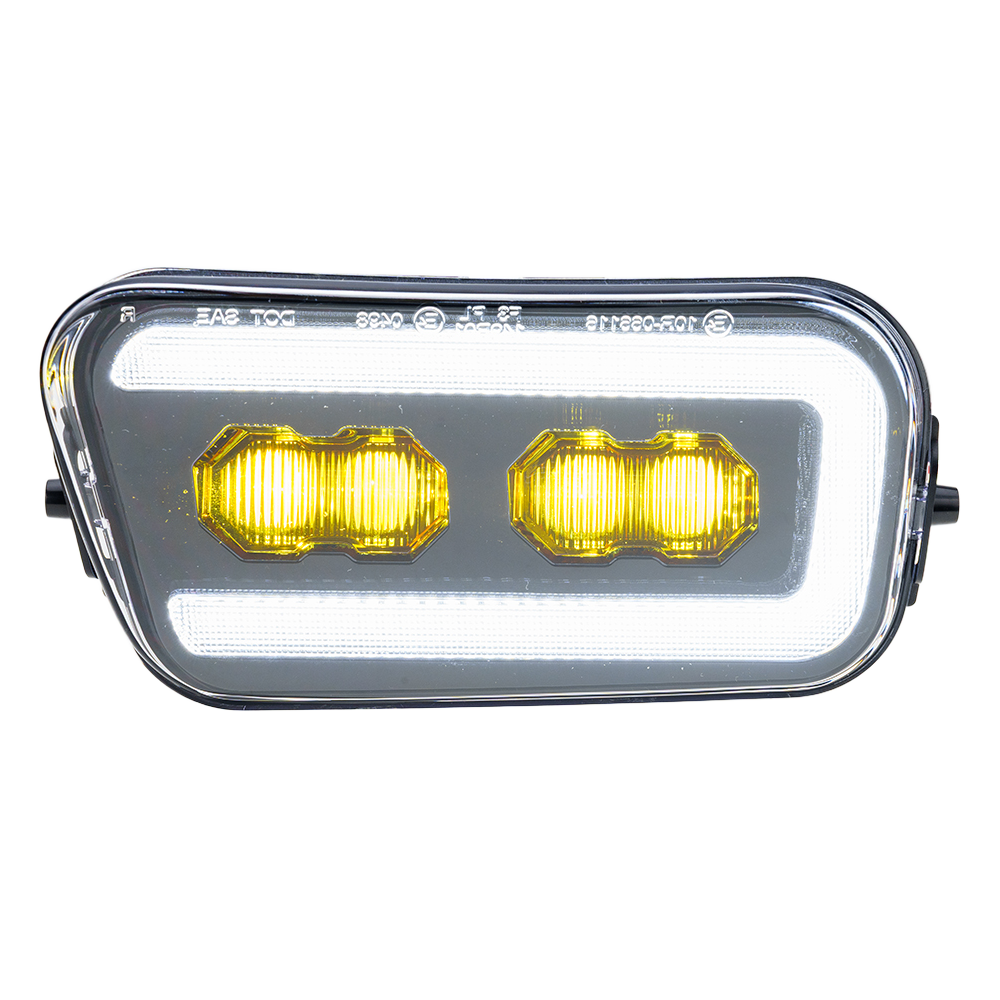 Ensemble de feux antibrouillard avant à LED à lentille fumée pour Ford