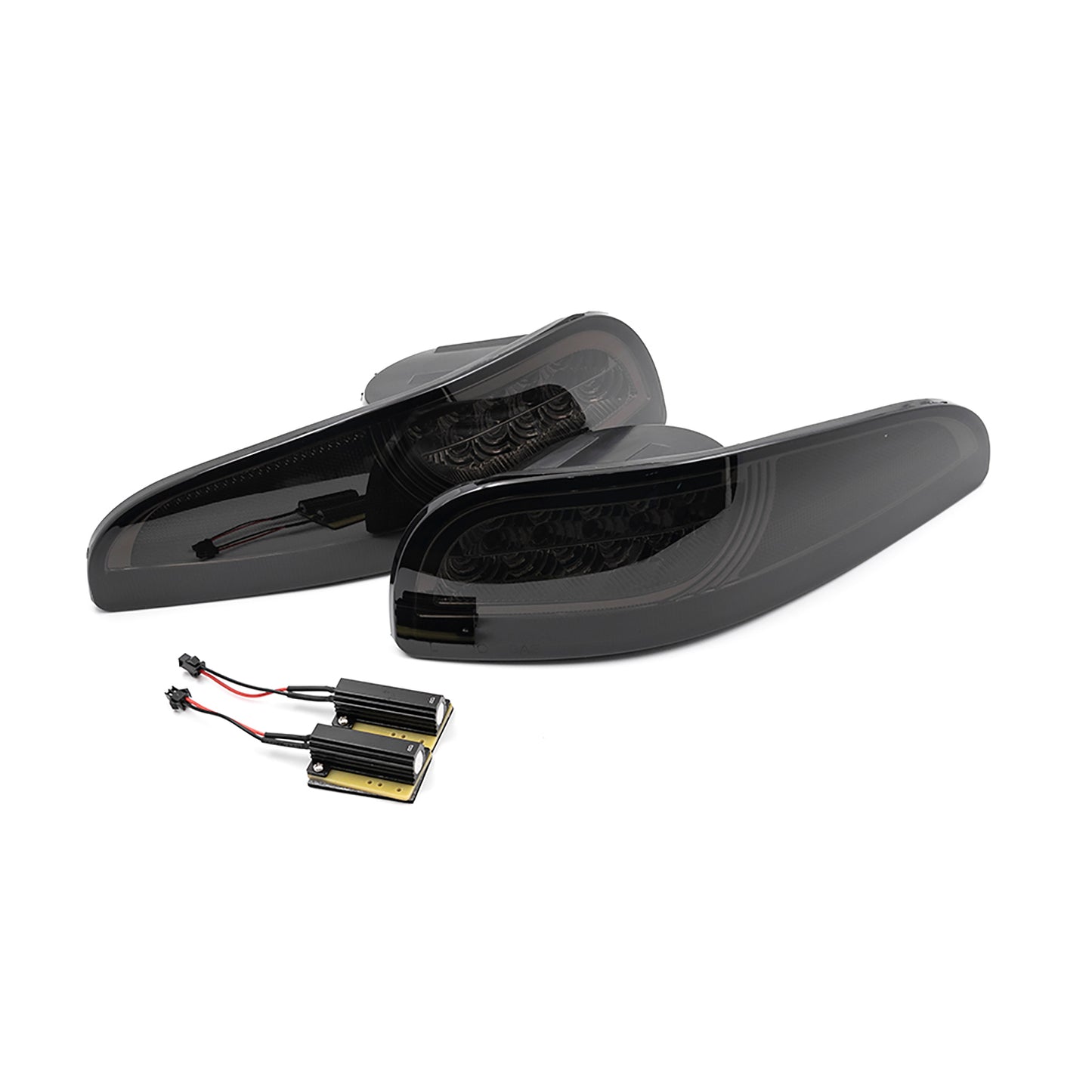 Smoked Lens Switchback Dynamic LED Front Turn Signal Lights For 1997-2004 Chevrolet Corvette C5 - NS Auto Lighting