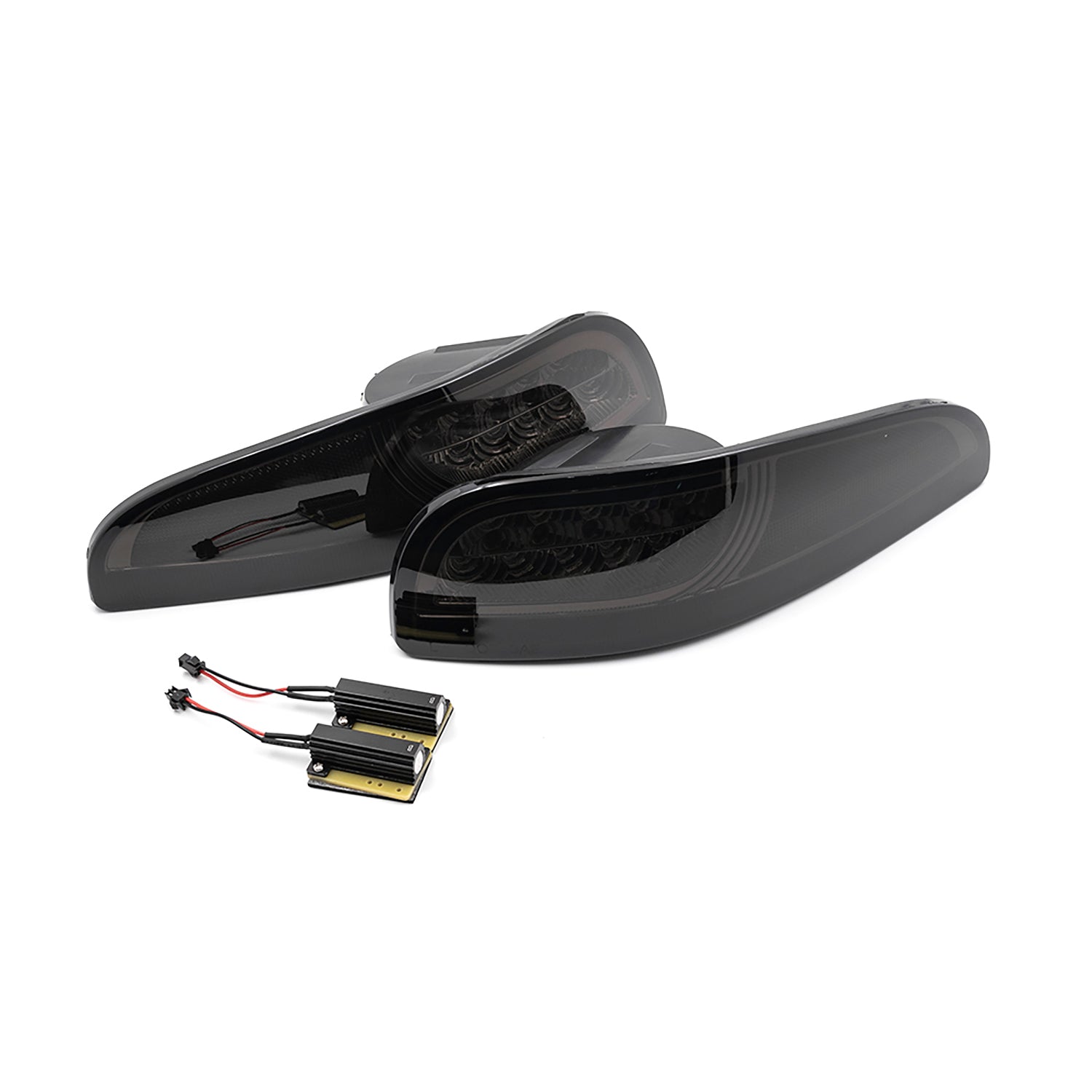 Smoked Lens Switchback Dynamic LED Front Turn Signal Lights For 1997-2004 Chevrolet Corvette C5 - NS Auto Lighting