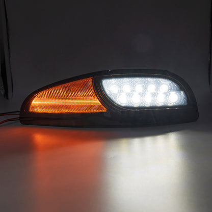 Smoked Lens Switchback Dynamic LED Front Turn Signal Lights For 1997-2004 Chevrolet Corvette C5 - NS Auto Lighting