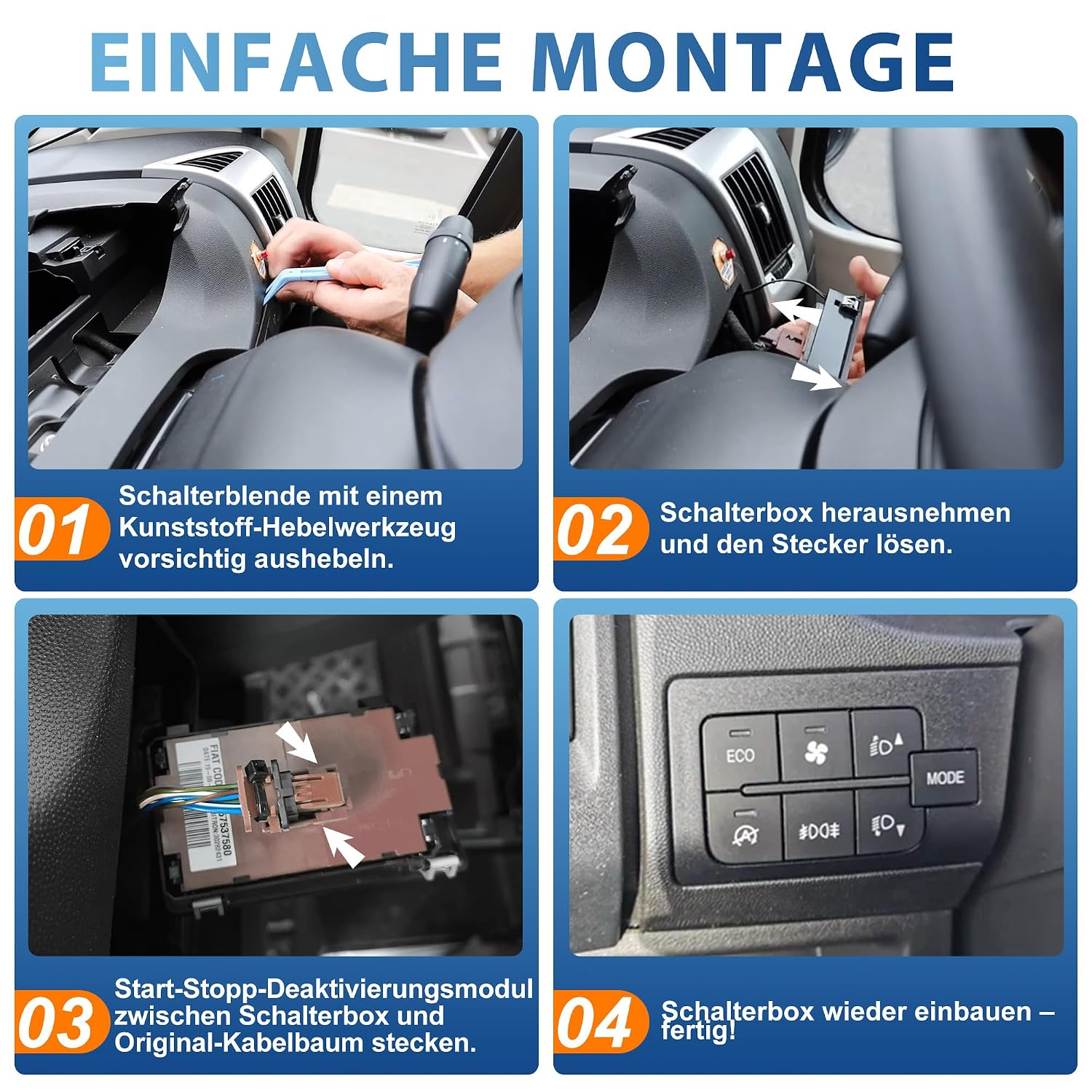Auto Start Stop Eliminator for 2020-2026 Fiat Ducato