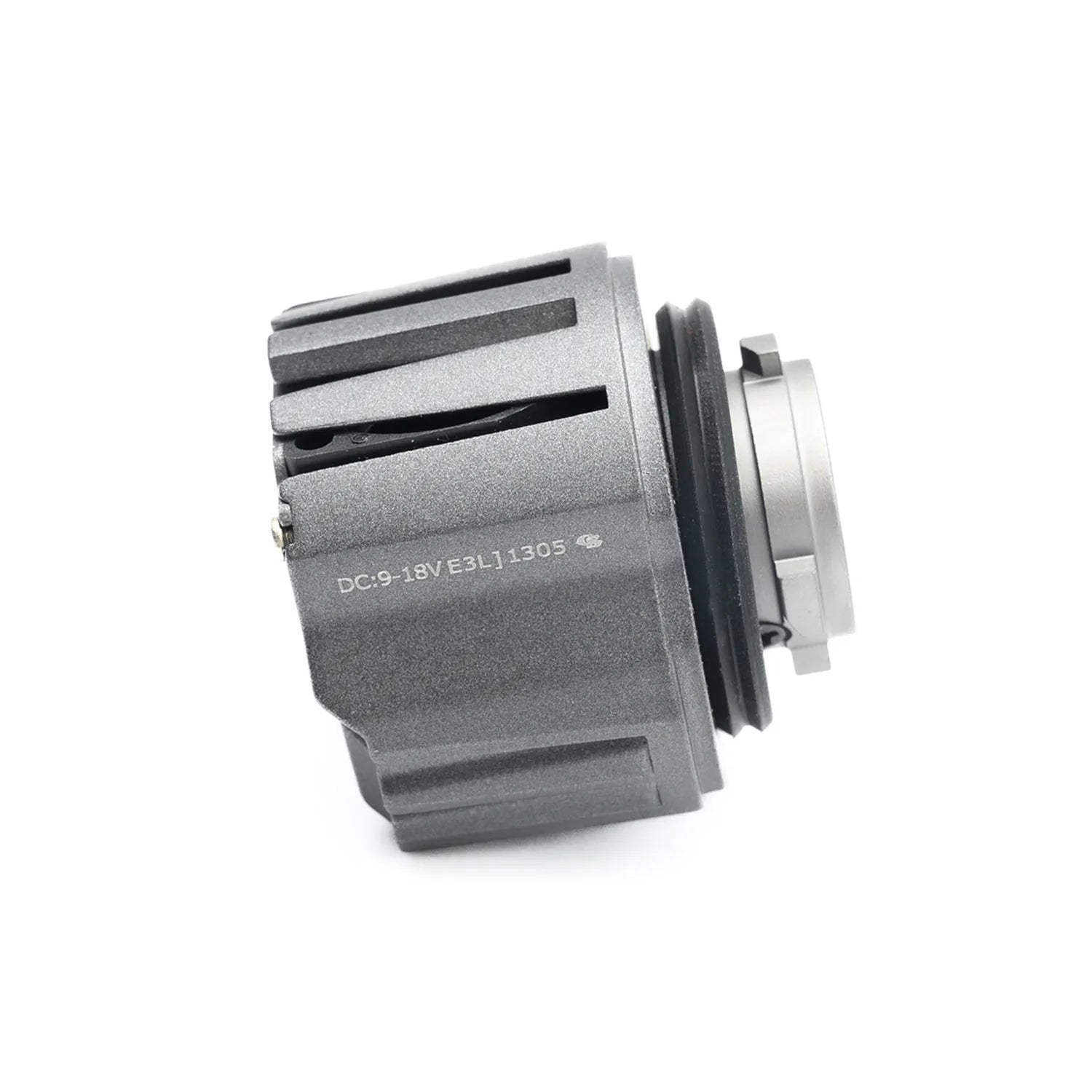 A LW5B LED light bulb base with metal heat sinks, designed for efficient heat dissipation.