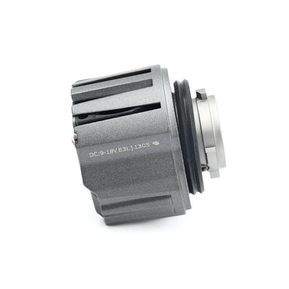A LW5B LED light bulb base with metal heat sinks, designed for efficient heat dissipation.