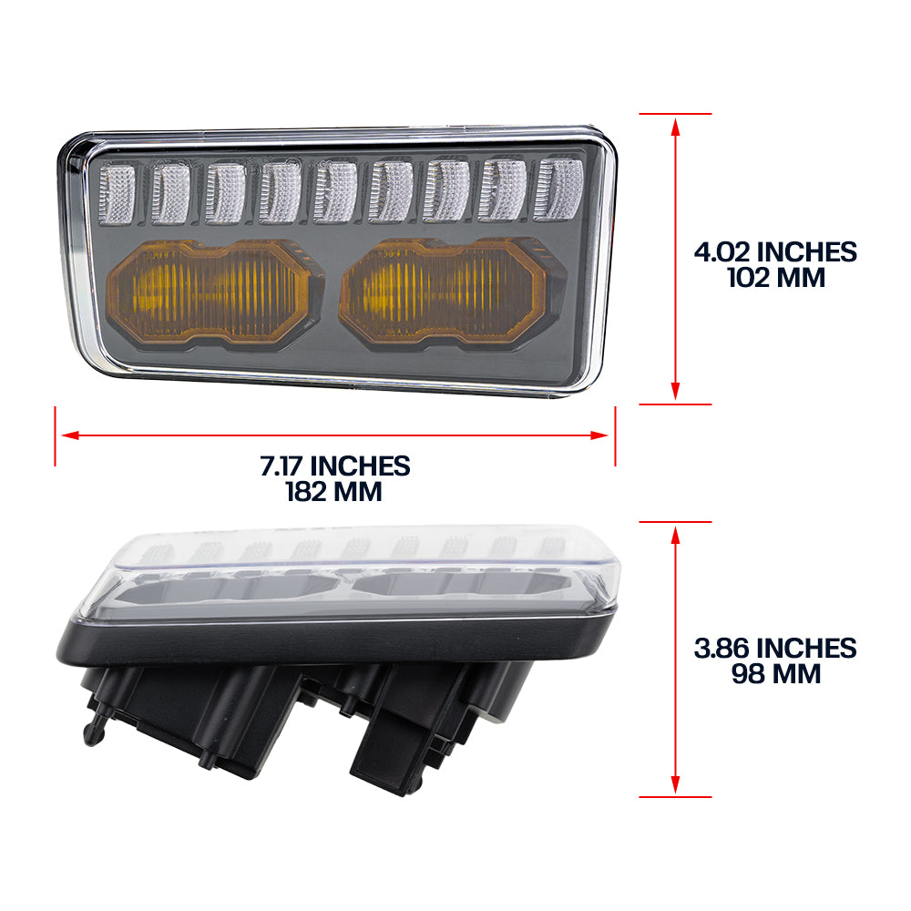 Feux clignotants avant dynamiques à LED à lentille fumée pour Hummer H3 2006-2010, etc.