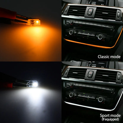 2PCS LED AUDI Interior Ambient AC&Radio Trim Surround Light Replacement Circuit Boards