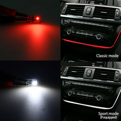 2PCS LED AUDI Interior Ambient AC&Radio Trim Surround Light Replacement Circuit Boards