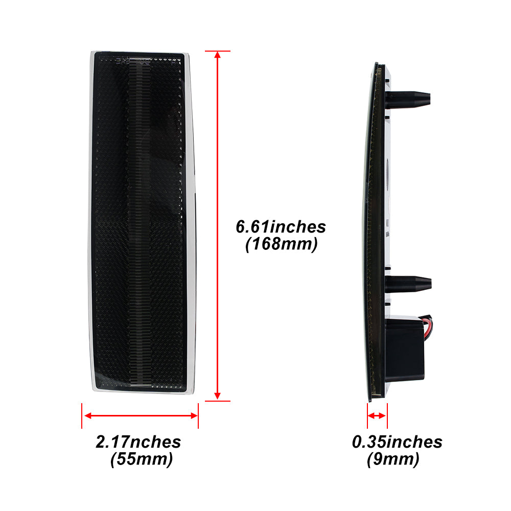 Feux de clignotants de rétroviseur de remorquage à LED à lentille fumée pour Dodge Ram 2010-2023