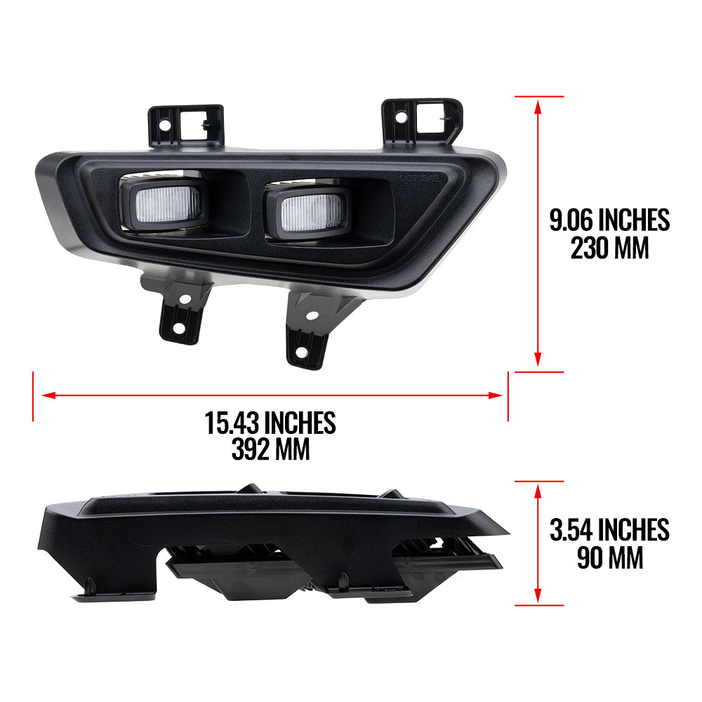 Geräucherte Linse Switchback LED Frontstoßstange Nebelscheinwerfer Montage für Ford