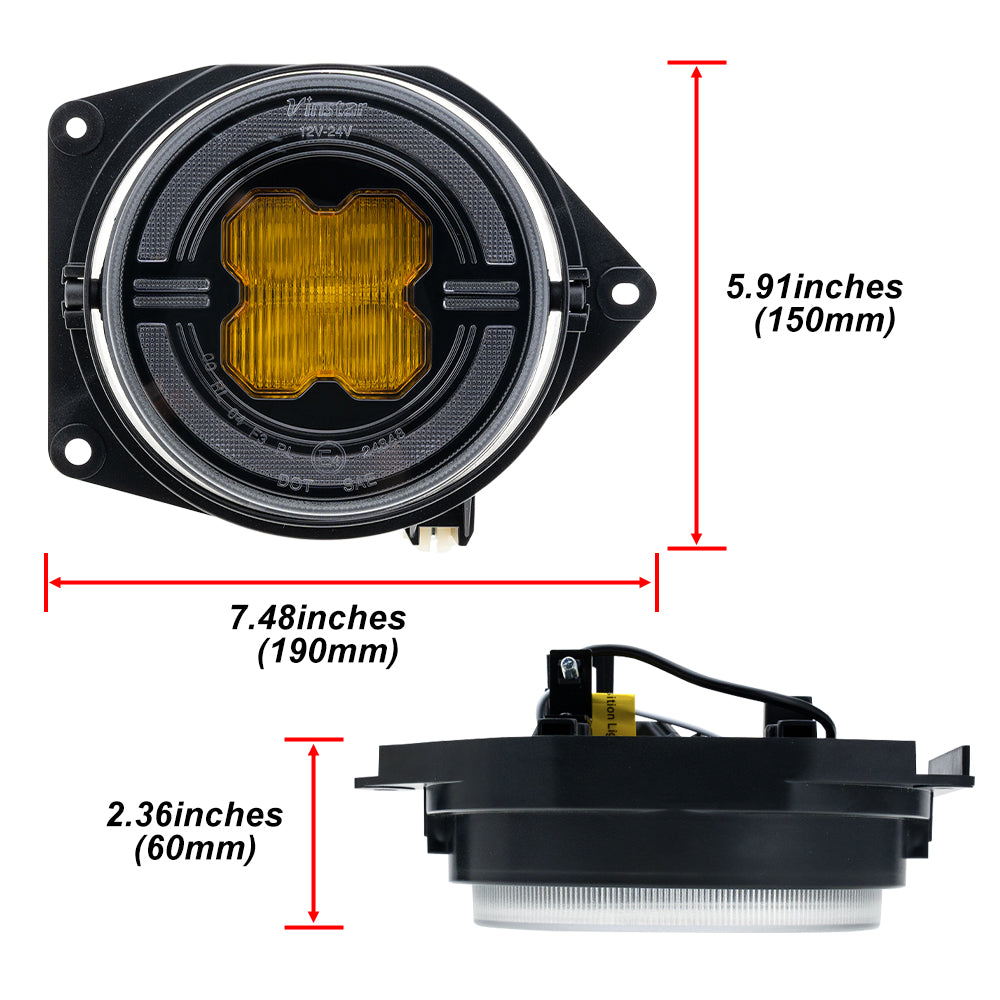 Feux clignotants avant dynamiques à LED à lentille fumée pour Hummer H3 2006-2010, etc.
