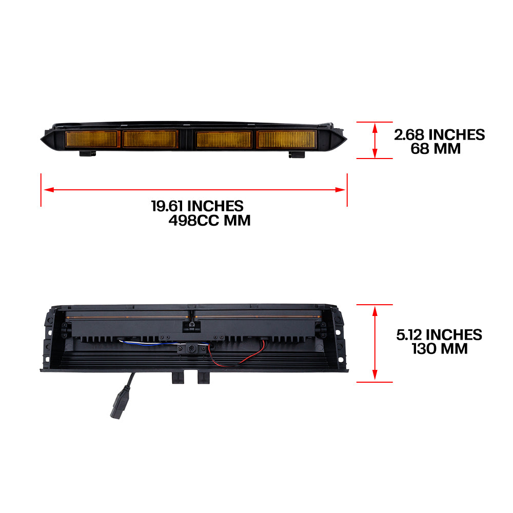 Ensemble de feux antibrouillard à LED à lentille transparente pour Ford Mustang GT 2005-2009