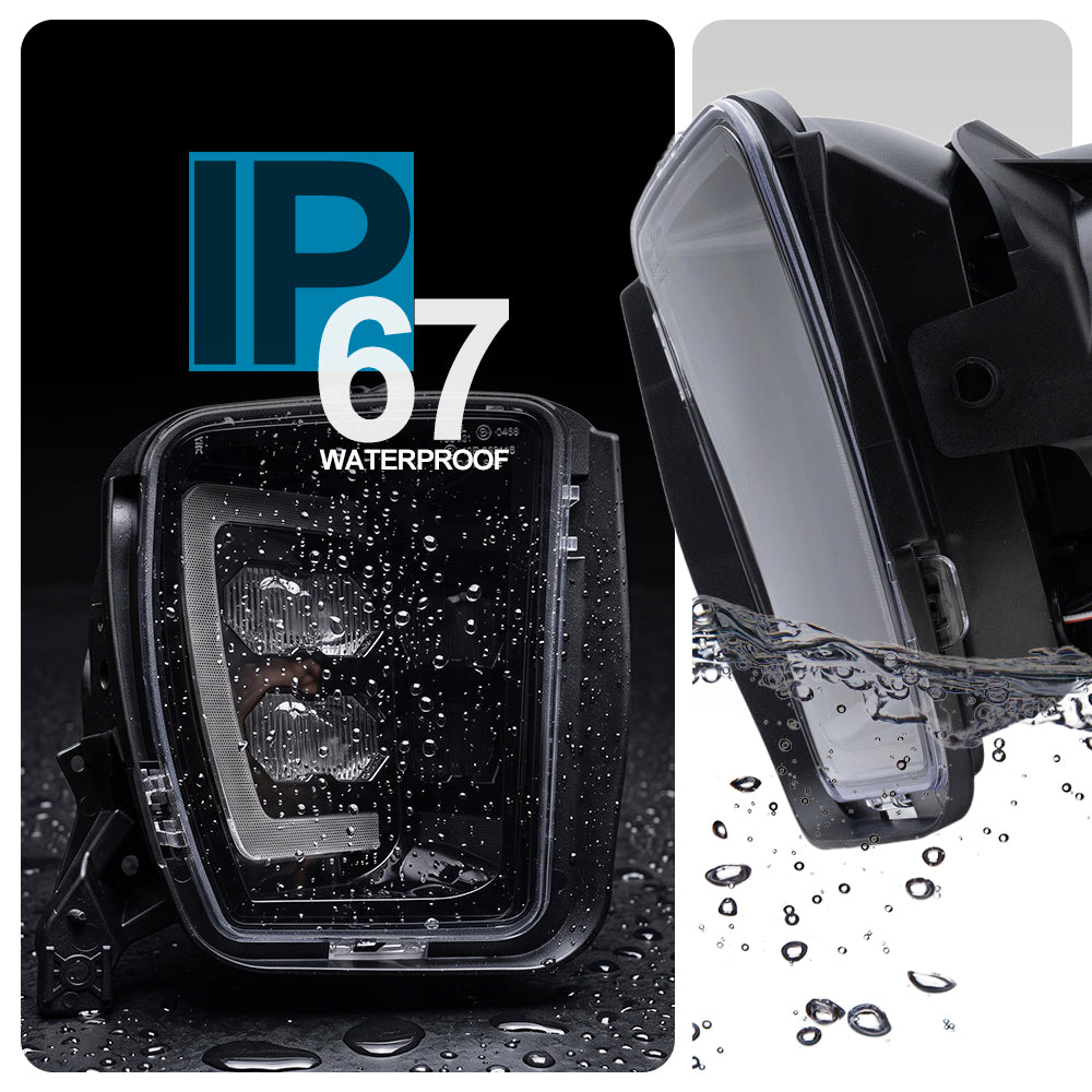 3‑in‑1 Lighting LED Fog Light with White & White Lights For Dodge Ram 1500