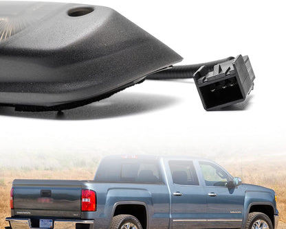 Led Third Brake Light Replacement for 2007-2013 Chevy Silverado GMC Sierra 1500 2500HD 3500HD Red LED Strobe Rear 3rd Brake Center High Mount Stop Lamp + White Cargo Light Kit Euro Smoked Lens - NS Auto Lighting